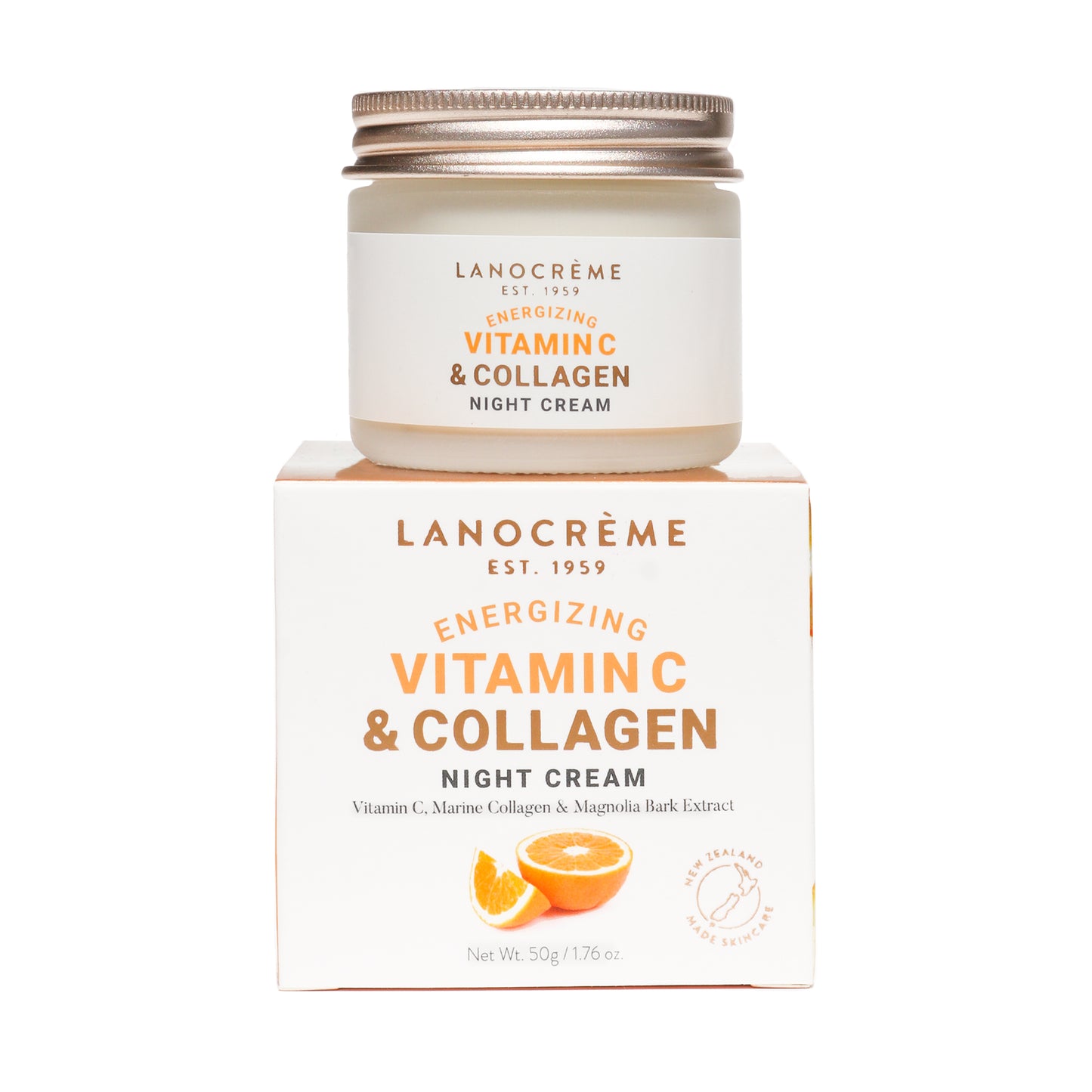 Energizing Vitamin C & Collagen Night Cream โ Lanocreme Global